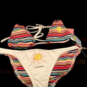 Rainbow Sun Swim Suit Sunshine David & Goliath NEW